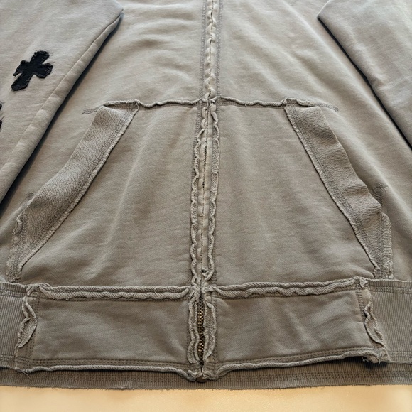 RARE OZZY OSBORNE chrome hearts style skull hoodie (distressed look) - Picture 4 of 11